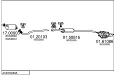 Výfukový systém MTS AUDI53969A030691