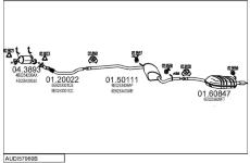 Výfukový systém MTS AUDI57969B015507