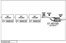 Výfukový systém MTS AUDI58278A016596