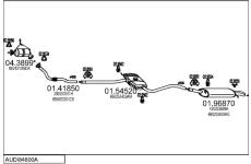 Výfukový systém MTS AUDI84800A007741