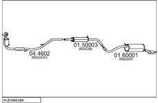 Výfukový systém MTS AUDI88638A033303