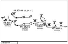 Výfukový systém MTS AUDI88969A015071