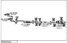 Výfukový systém MTS BMW002939A015455