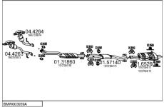 Výfukový systém MTS BMW003939A015455