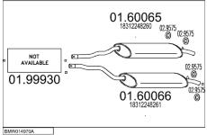 Výfukový systém MTS BMW014970A010024
