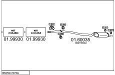 Výfukový systém MTS BMW037970A014599