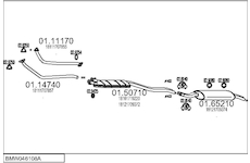 Výfukový systém MTS BMW046108A000036