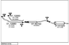 Výfukový systém MTS BMW051970A000017