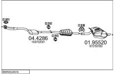 Výfukový systém MTS BMW052467A124212