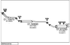 Výfukový systém MTS BMW053970A000012