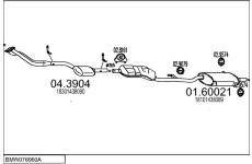 Výfukový systém MTS BMW076960A010228