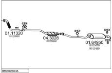 Výfukový systém MTS BMW099949A003818