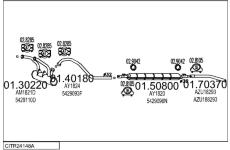 Výfukový systém MTS CITR24148A015082
