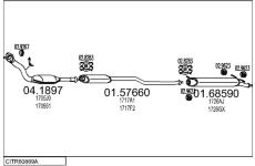 Výfukový systém MTS CITR60869A008755