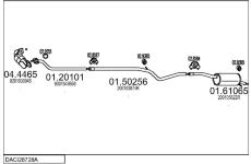 Výfukový systém MTS DACI28728A031128