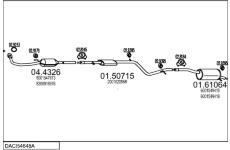 Výfukový systém MTS DACI54648A033356