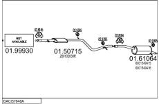 Výfukový systém MTS DACI57648A006710