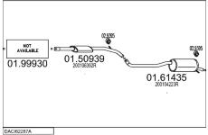 Výfukový systém MTS DACI62267A114214