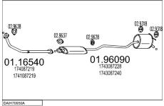 Výfukový systém MTS DAIH70950A004343