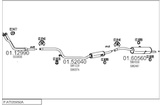 Výfukový systém MTS FIAT05950A002585