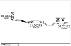 Výfukový systém MTS FIAT08388A002142