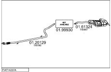 Výfukový systém MTS FIAT14207A001046