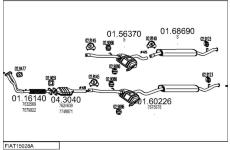 Výfukový systém MTS FIAT15028A002733
