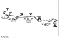 Výfukový systém MTS FIAT22670A001878
