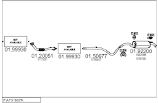 Výfukový systém MTS FIAT31807A133237