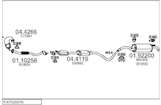 Výfukový systém MTS FIAT32807A133237