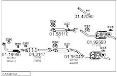 Výfukový systém MTS FIAT34780A008962