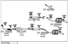 Výfukový systém MTS FIAT34780A008962
