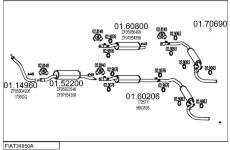 Výfukový systém MTS FIAT34950A014369