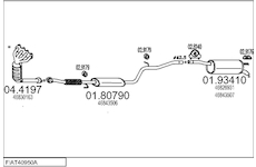Výfukový systém MTS FIAT40950A016513