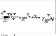 Výfukový systém MTS FIAT44950A008313