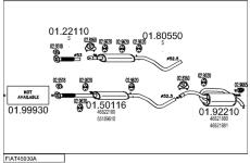 Výfukový systém MTS FIAT45930A016055
