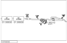 Výfukový systém MTS FIAT49849A005568