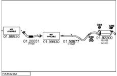 Výfukový systém MTS FIAT51258A018912