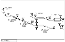 Výfukový systém MTS FIAT51780A015828