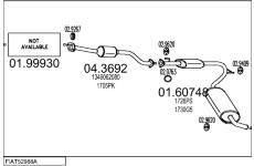 Výfukový systém MTS FIAT52988A020850