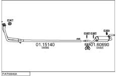 Výfukový systém MTS FIAT59940A002544