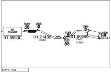 Výfukový systém MTS FIAT61119A002558