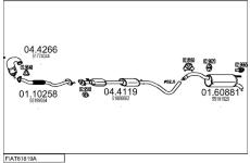 Výfukový systém MTS FIAT61819A018907