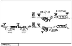 Výfukový systém MTS FIAT68780A005740