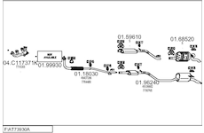 Výfukový systém MTS FIAT73930A008910