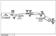 Výfukový systém MTS FIAT76028A020227
