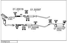 Výfukový systém MTS FIAT80727A133183