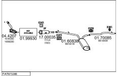 Výfukový systém MTS FIAT87328B012145