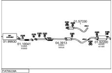 Výfukový systém MTS FIAT90238A133161