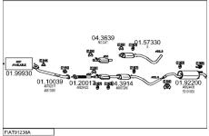 Výfukový systém MTS FIAT91238A133161